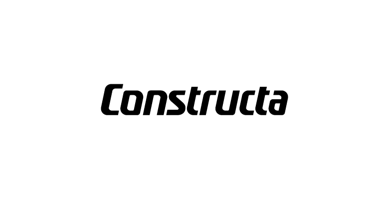 Schwarzes Logo Constructa